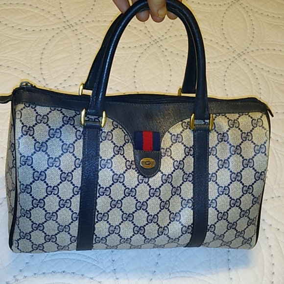 Navy Blue Vintage Gucci Purse